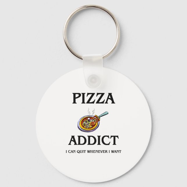 Llavero Pizza Addict (Anverso)