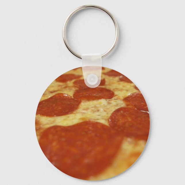 Llavero pizza de pepperoni (Anverso)