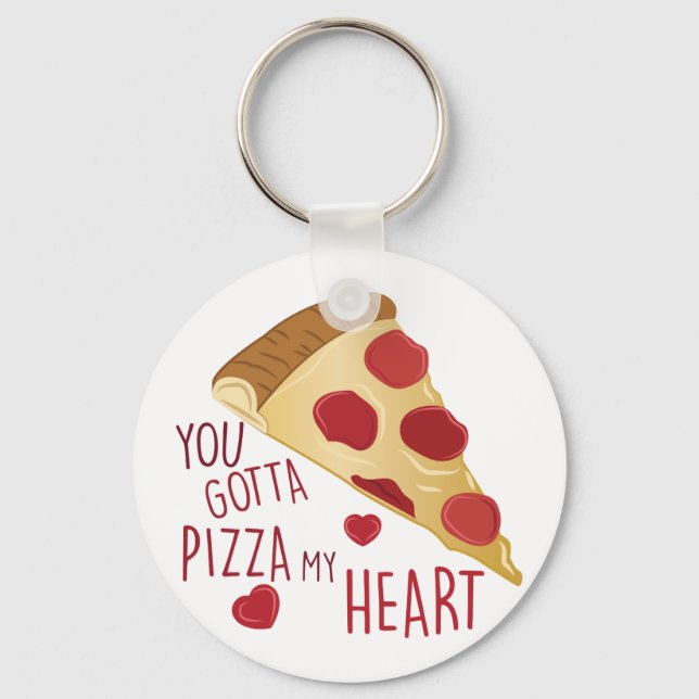 Llavero Pizza My Heart (Anverso)