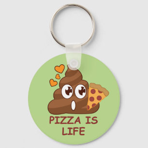 Llavero Pizza Poop Life