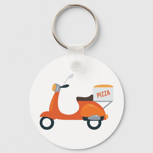 Llavero Pizza Scooter (Anverso)