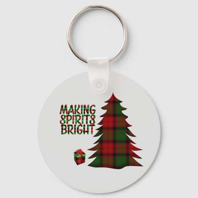 Llavero Placa de árbol de Navidad (Anverso)