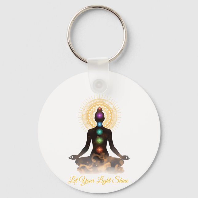Llavero Placa de Chakra Silueta para Mesa con Caballete  (Anverso)