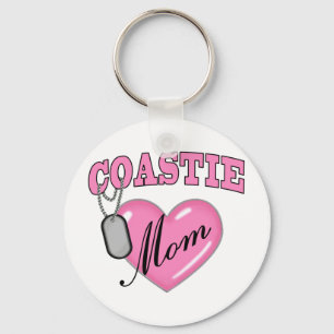 Llavero Placa de identificación del corazón N de la mamá