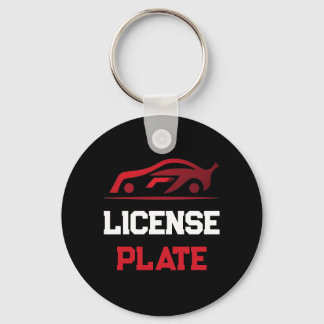 Llavero Placa de licencia para automóvil del personalizado
