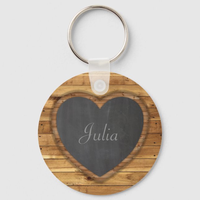 Llavero Placa de madera Textura Gráfica Cardilla (Anverso)