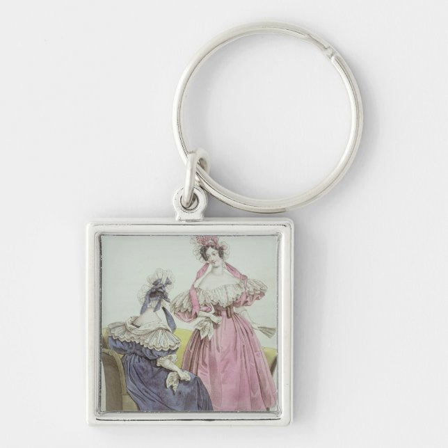 Llavero Placa de moda, "salones de Le Follet Courrier (Frente)