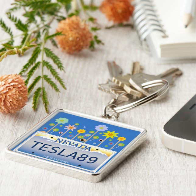 Llavero Placa de Nevada (Lado)