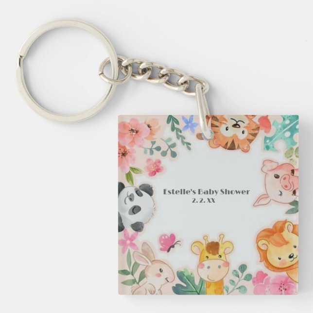 Llavero Placa de papel (Frente)