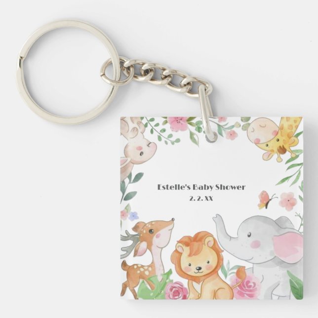 Llavero Placa de papel (Frente)