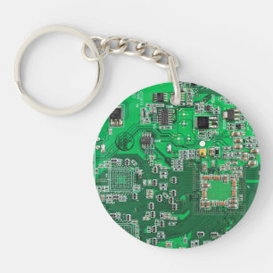 Llavero Placa del circuito impreso para el circuito verde