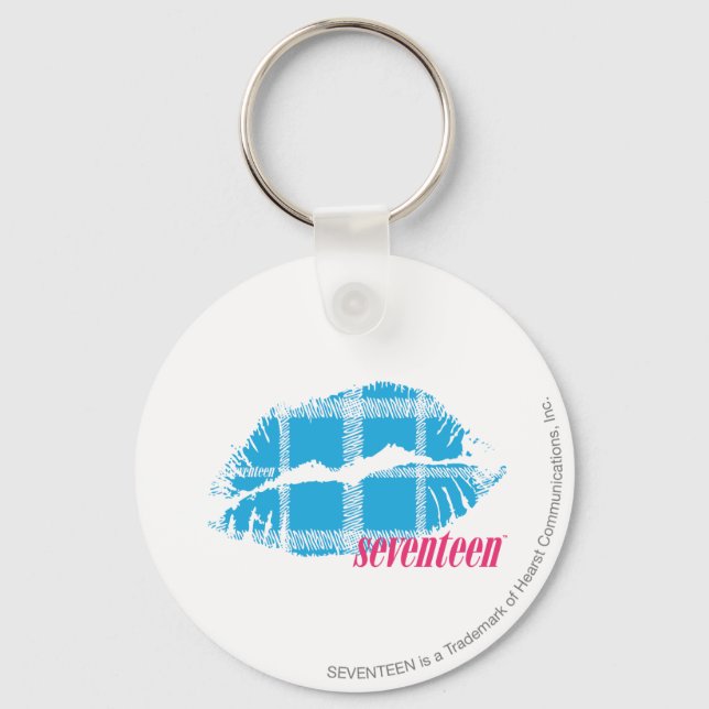 Llavero Plaid Aqua (Anverso)