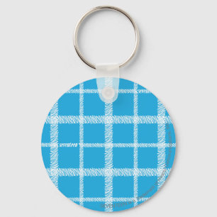 Llavero Plaid Aqua