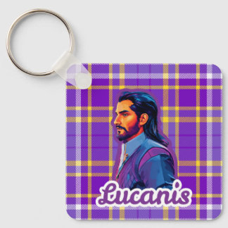 Llavero Plaid Crow Keychain