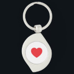 Llavero Plain Modern White Red Love Heart Graphic<br><div class="desc">Plain Minimalist Modern Designs. They're all simple,  attractive,  unique.</div>