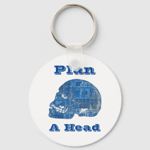 Llavero Plan A Head Humorous Blueprint