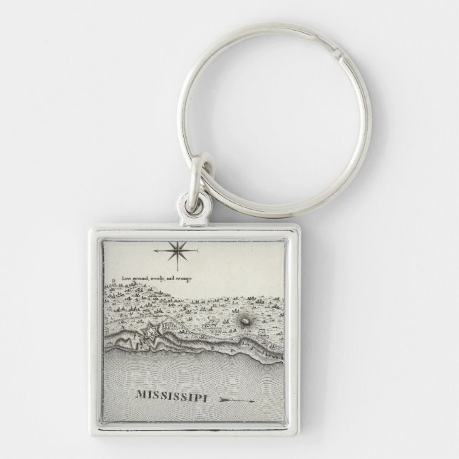 Llavero Plan De Fort Baton Rouge (Frente)