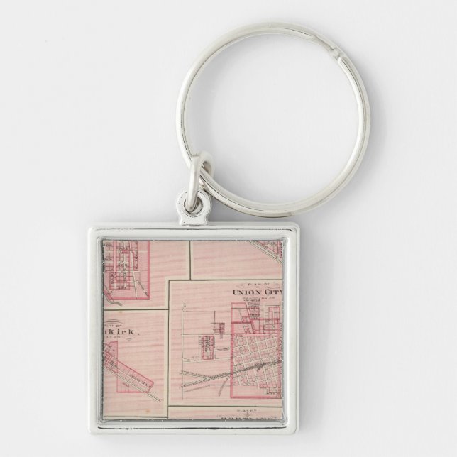 Llavero Plan de Portland, Jay Co, Ind with Camden (Frente)