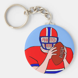 Llavero plancha de personalizable de retazos de fútbol