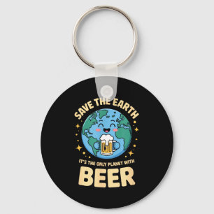 Llavero Planeta cerveza día de la tierra salvar
