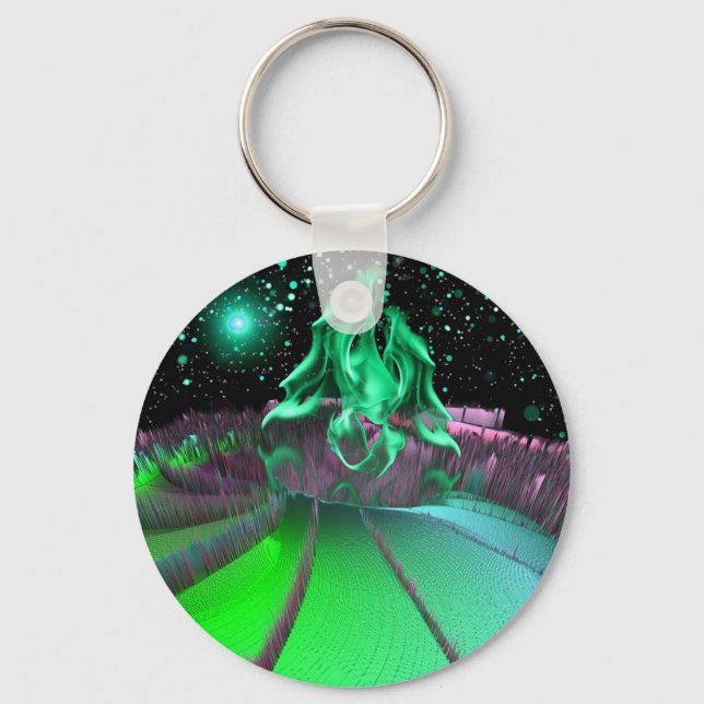 Llavero Planeta Clorboniev Green Keychain (Anverso)