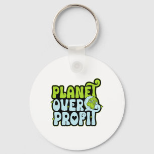 Llavero Planeta del Día de la Tierra sobre protección ambi