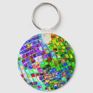 Llavero Planeta psicodélico disco bola