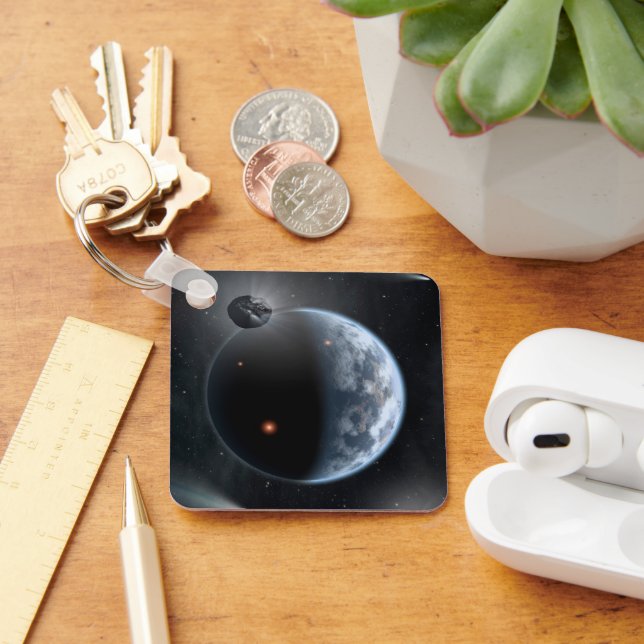 Llavero Planeta Similar A La Tierra Con Océanos Recubriend (Escritorio )