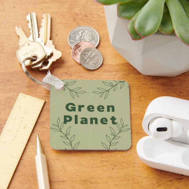 Llavero Planeta verde  (Escritorio )