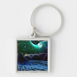 Llavero Planeta Xynlorepline Premium Square Keychain