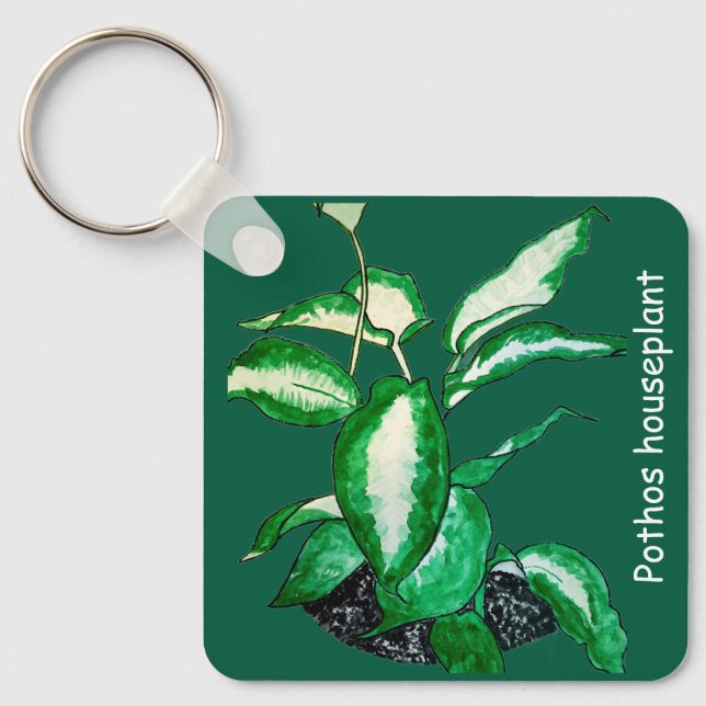 Llavero Planta de interior Pothos (Anverso)
