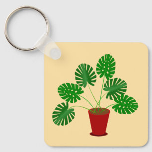 Llavero Planta Monstera del Día de las Madres Personalizad