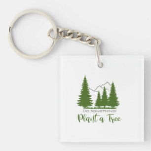 Llavero Plantar un árbol, proteger el bosque, apoyar Guay