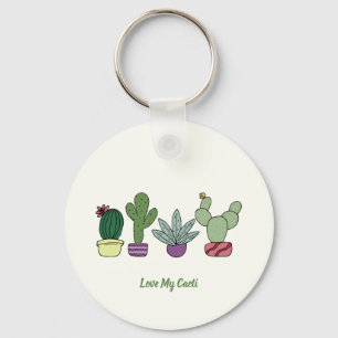Llavero Plantas Cute Cactus Potted Aman Mi Cacti