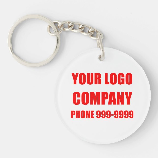 Llavero Plantilla de cadena de claves (Frente)