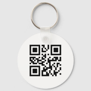 Llavero Plantilla de cadena de claves de código QR
