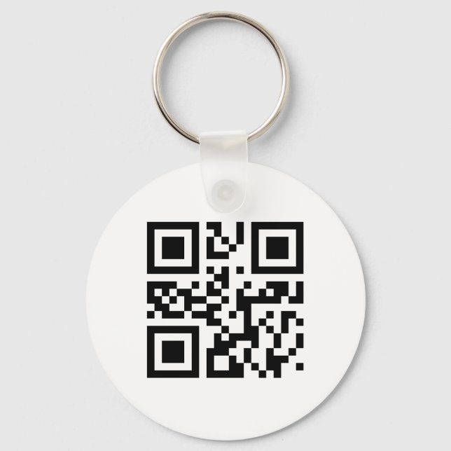 Llavero Plantilla de cadena de claves de código QR (Anverso)