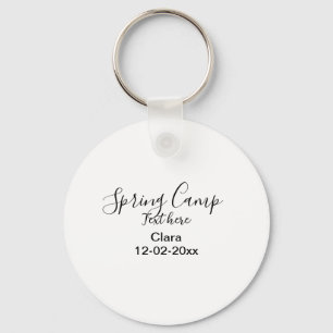 Llavero Plantilla de camping de vacaciones de primavera ag