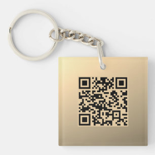 Llavero Plantilla de código QR editable instantáneamente  