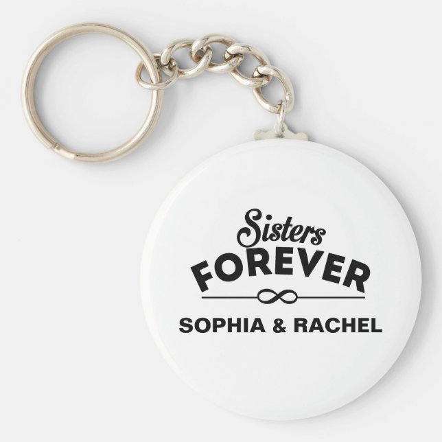 Llavero Plantilla de hermanas para siempre (Frente)