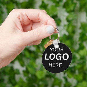 Llavero Plantilla de logotipo de negocio de lujo negro per