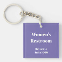 Plantilla de número de devolución de baño de mujer