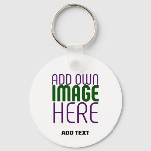 LLAVERO PLANTILLA DE TEXTO DE IMAGEN BLANCA SIMPLE EDITABL