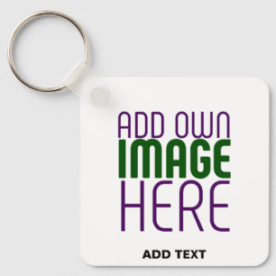 LLAVERO PLANTILLA DE TEXTO DE IMAGEN BLANCA SIMPLE EDITABL