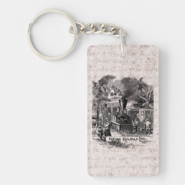 Llavero Plantilla del tren de ferrocarril del Canal de (Frente)