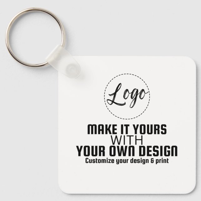 Llavero Plantilla en Blanco Personalizada (Anverso)