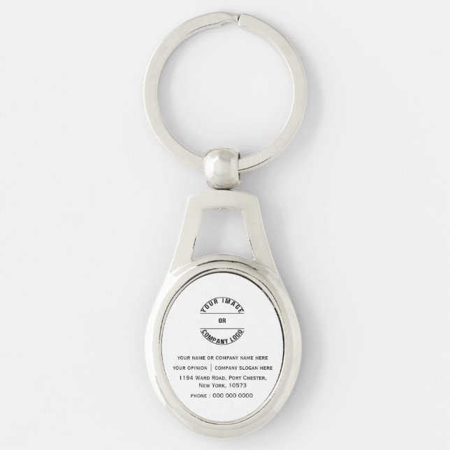 Llavero Plantilla en Blanco Personalizada (Anverso)