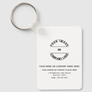 Llavero Plantilla en Blanco Personalizada 1.6" x 2.25"