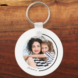 Llavero Plantilla fotográfica, mamá, yo soy