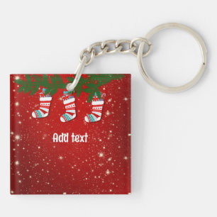 Llavero plantilla navidades Red Twinkle